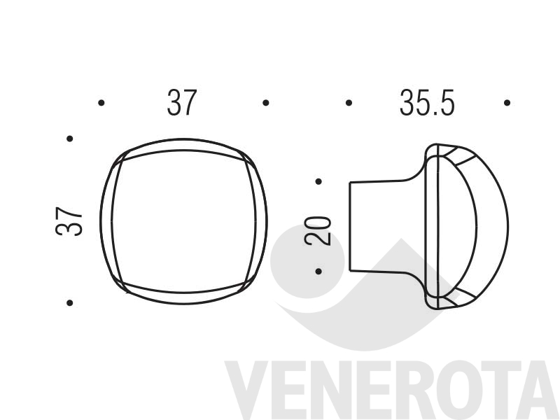 Immagine di Pomolino per cilindro e limitatore - diametro 35 mm Colombo Design