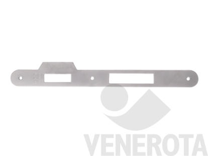 Immagine di Contropiastra per serratura patent a cilindro - aletta sagomata - bordo tondo - frontale 22 mm AGB