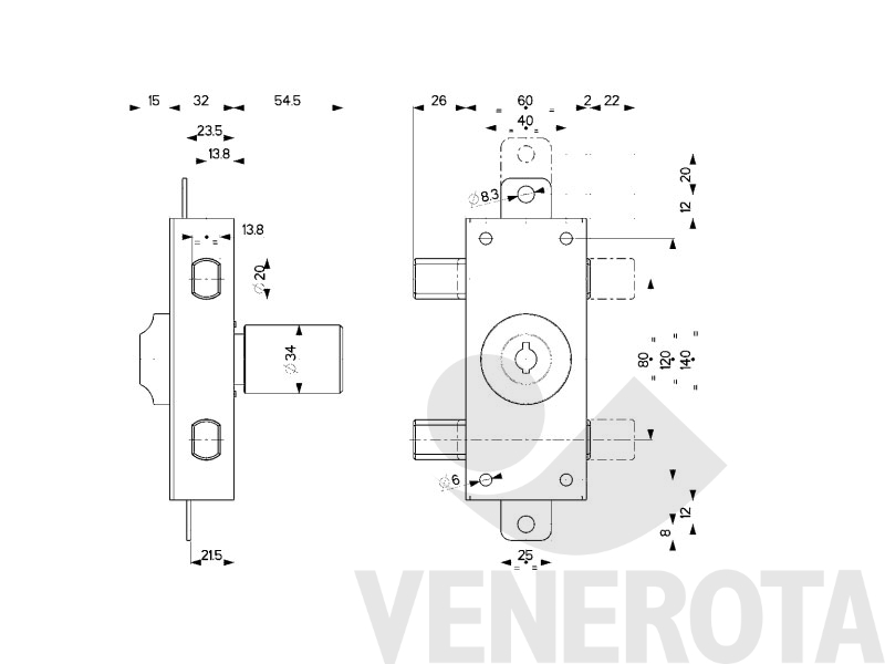 Immagine di Ferroglietto a pompa pomolo interno Mottura serie 34