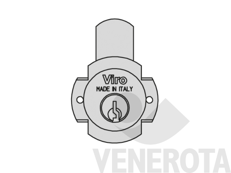 Immagine di Serratura universale con cilindro - diametro 20 mm Viro
