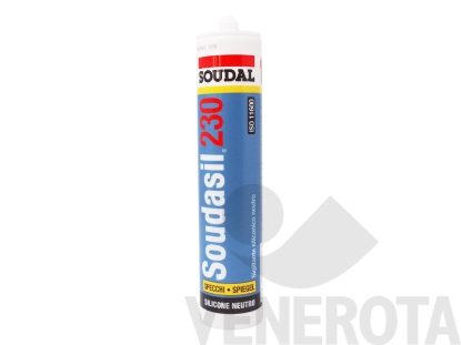 Immagine di Silicone neutro Soudasil 230 per specchi - 310 ml Soudal