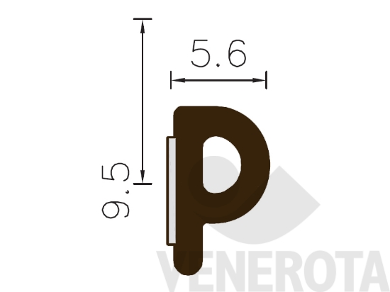 Immagine di Guarnizione adesiva tipo P Roverplastik