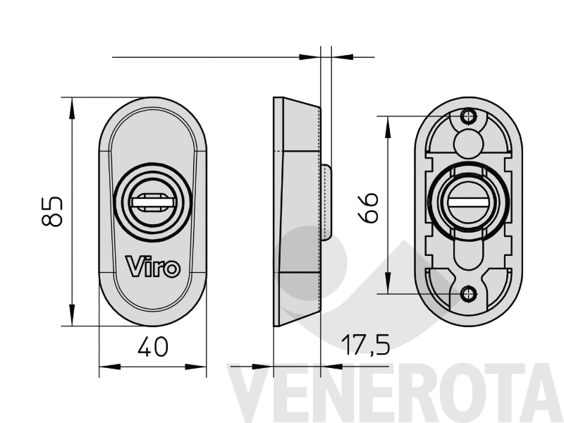 Immagine di Spranga universale meccanica l=2600 e accessori Viro