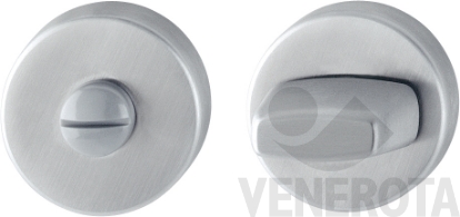 Immagine di Coppia bocchette tonde E42KS per porte WC con nottolino - diametro 52 mm Hoppe