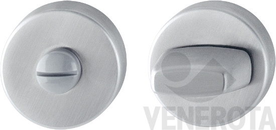 Immagine di Coppia bocchette tonde E42KS per porte WC con nottolino - diametro 52 mm Hoppe