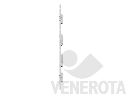 Immagine di Set serratura multipunto Multitronic 881GL antipanico tipo E - frontale 20 mm per porte legno Fuhr