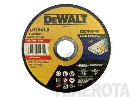 Immagine di Disco taglio acciaio inox standard DeWalt DT3442-QZ