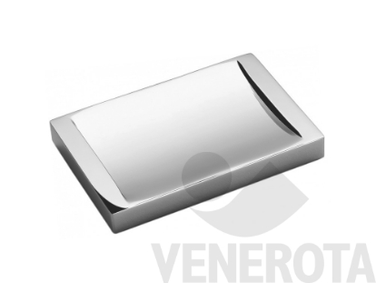 Immagine di Porta sapone da appoggio in ottone cromato Look Colombo Design