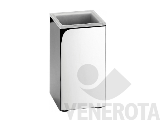 Immagine di Porta bicchiere da appoggio in ottone cromato Look Colombo Design