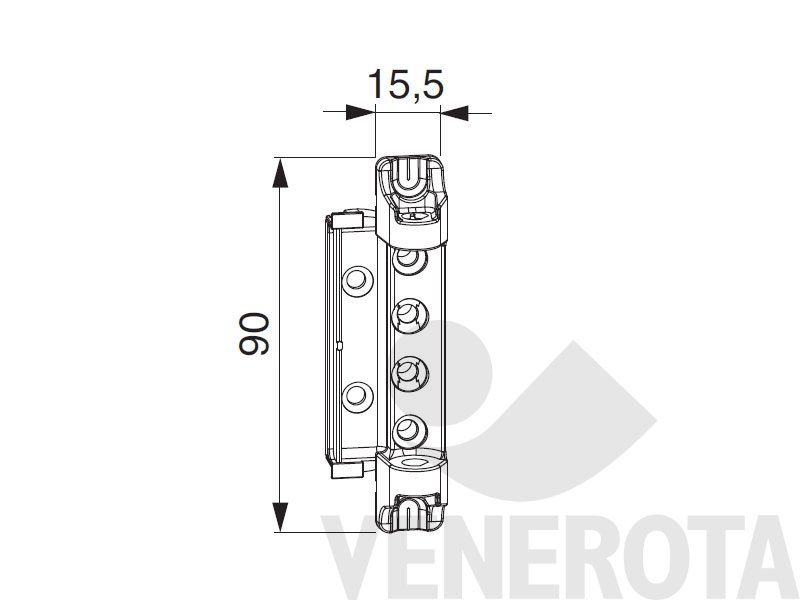 Immagine di Supporto forbice DT160 argento Maico