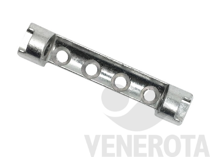 Immagine di Supporto forbice PVC perni D=7 mm argento Maico 52481
