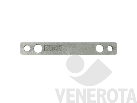 Immagine di Spessore per cerniera 3 ante regolabile 11x84mm 4 mm S=4mm argento Maico 43709