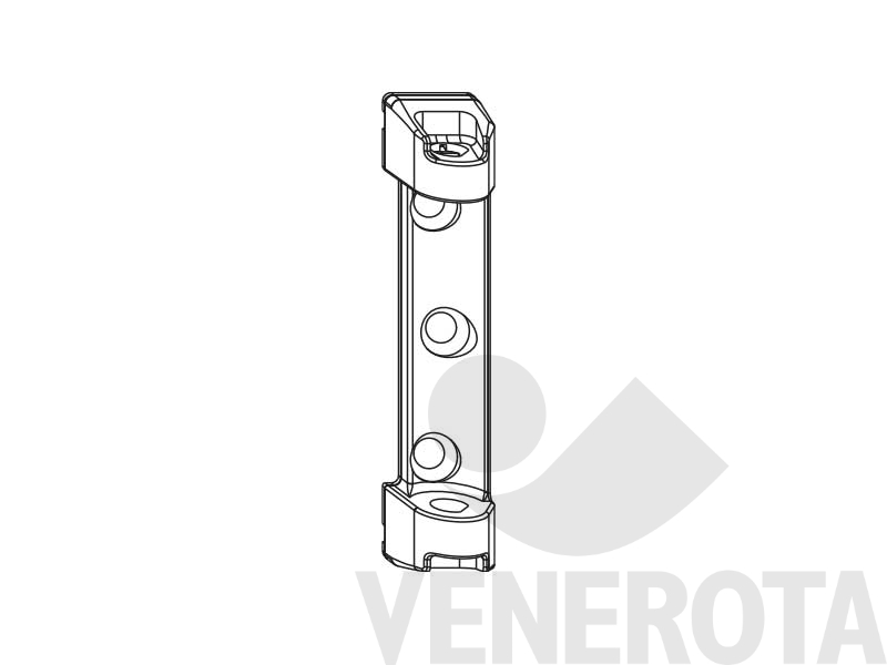 Immagine di Supporto cerniera 3 ante con punta centraggio argento Maico 57930