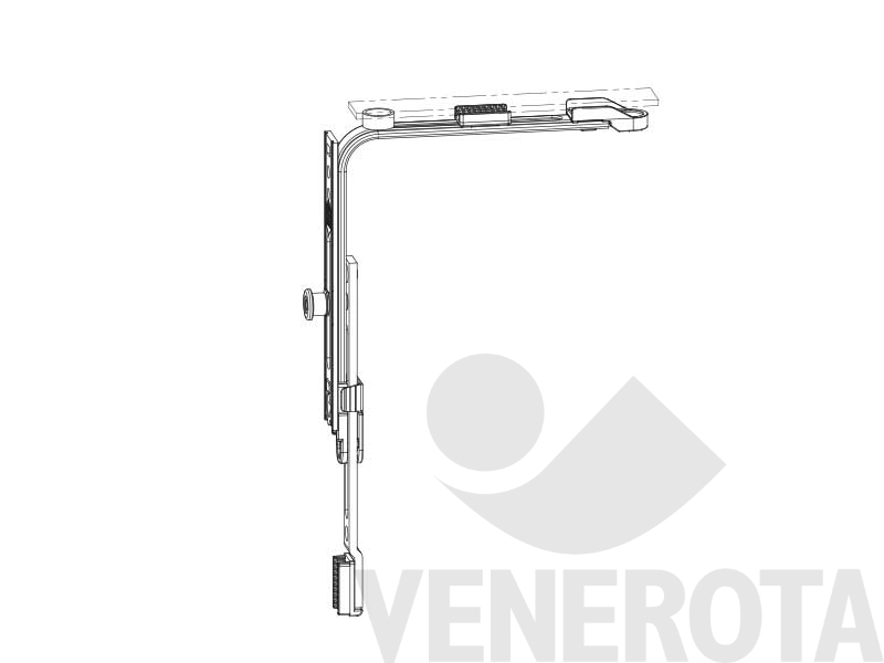 Immagine di Movimento angolare Multi Matic per trapezio corto con 1 fungo LBB 330-1.300 argento Maico 209655