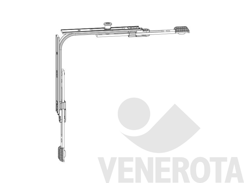 Immagine di Movimento angolare Multi Matic per trapezio con 1 fungo LBB 440-1.300 argento Maico 222212