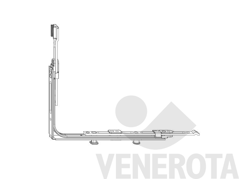 Immagine di Movimento angolare Multi Matic prolungabile orizzontalmente per cremonese variabile con 1 fungo LBB 320-1.800 Maico 222206