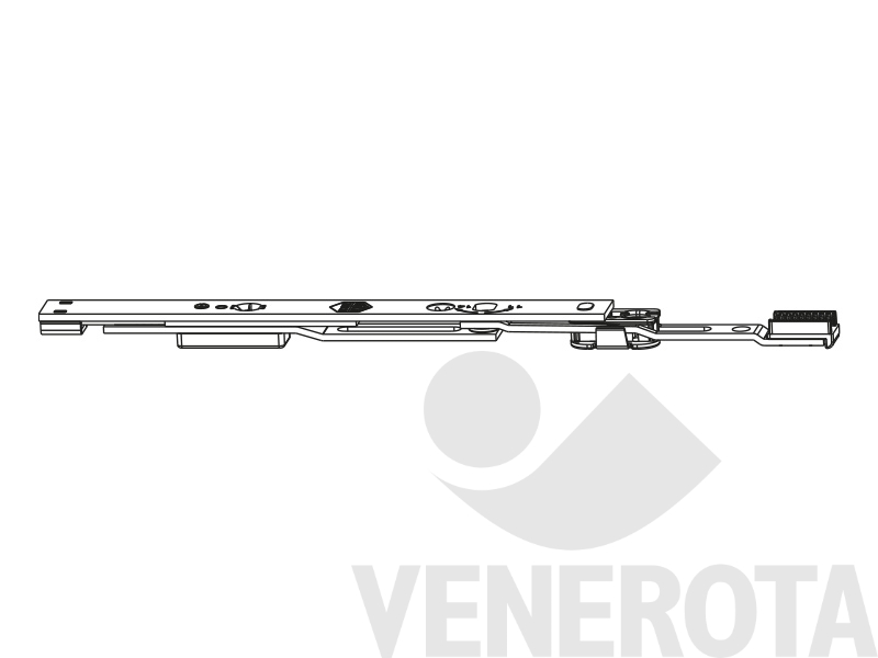 Immagine di Terminale inferiore MM per cremonese ad inversione con uscita puntale argento Maico 225092