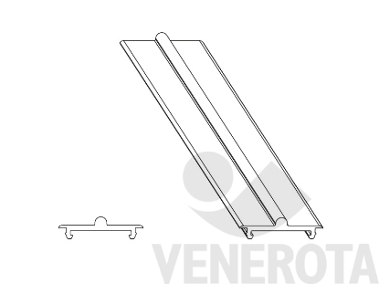 Immagine di Binario scorrimento soglia HS vetroresina basso L=6.500mm argento Maico 466687
