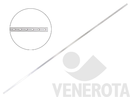 Immagine di Asta di collegamento 16,4x4 con fori per carrello HS L=1.700 LB 1.730-2.305 argento Maico 359641