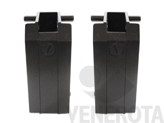 Immagine di Cerniera bilico orizzontale 175kg 35mm con spessori (42686) 4 mm testa di moro Maico I12479