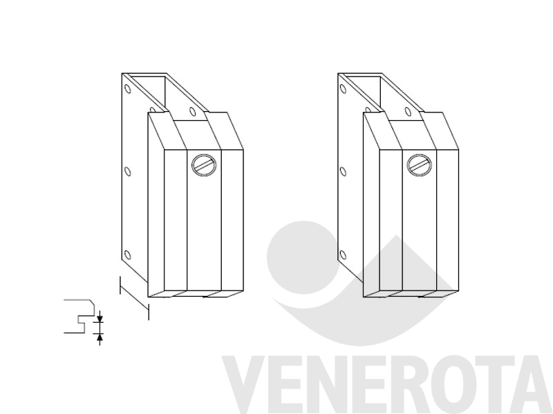 Immagine di Cerniera bilico orizzontale 175 kg 30 mm argento Maico U42690