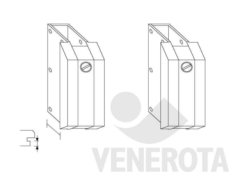 Immagine di Cerniera bilico orizzontale 175kg 30mm testa di moro Maico U42691