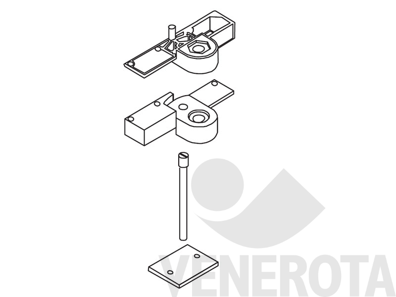 Immagine di Cerniera bilico verticale 175kg 30mm argento Maico U42693