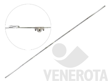 Immagine di Cremonese bilico tondo E=25 mm gr. 3 con 2 nottolini 1.062-1.379 mm argento Maico U42804