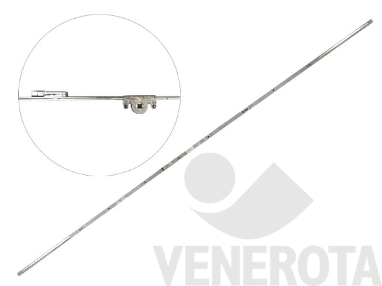 Immagine di Cremonese bilico tondo E=25 mm gr. 3 con 2 nottolini 1.062-1.379 mm argento Maico U42804