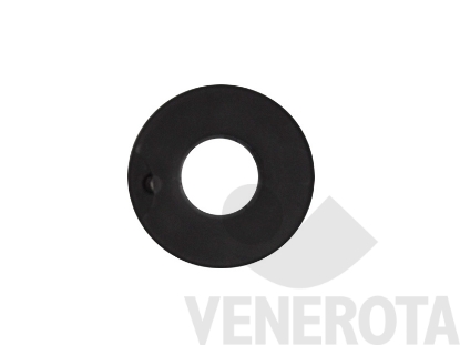 Immagine di Rondella distanziatrice per bandella rustico in acciaio per cardine diametro 9 mm e 22 mm nero Maico 355518