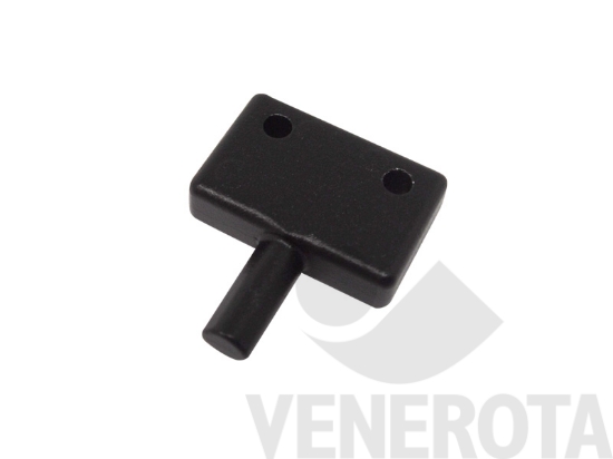 Immagine di Piastra di chiusura per montaggio a filo nero opaco Maico 94159