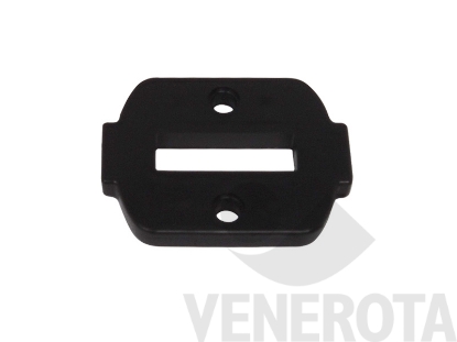 Immagine di Spessore per guida asta spagnoletta 1-2 ante alto 5 mm spessore 5mm nero Maico 41514