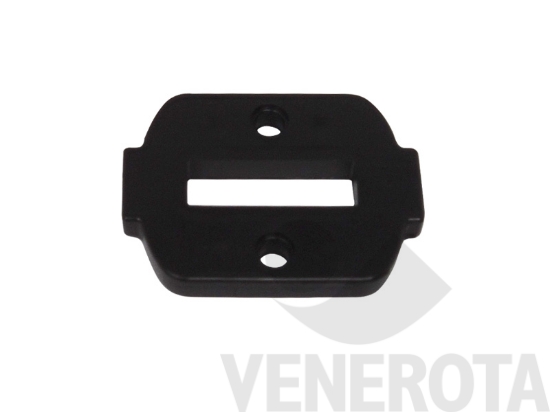 Immagine di Spessore per guida asta spagnoletta 1-2 ante alto 5 mm spessore 5mm nero Maico 41514