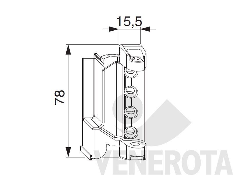 Immagine di Supporto forbice DT130 argento Maico