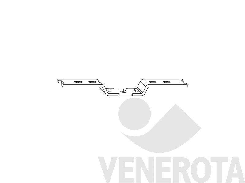 Immagine di Piastra cerniera ribalta / Braccio cerniera per anta battente finestre ad arco argento Maico