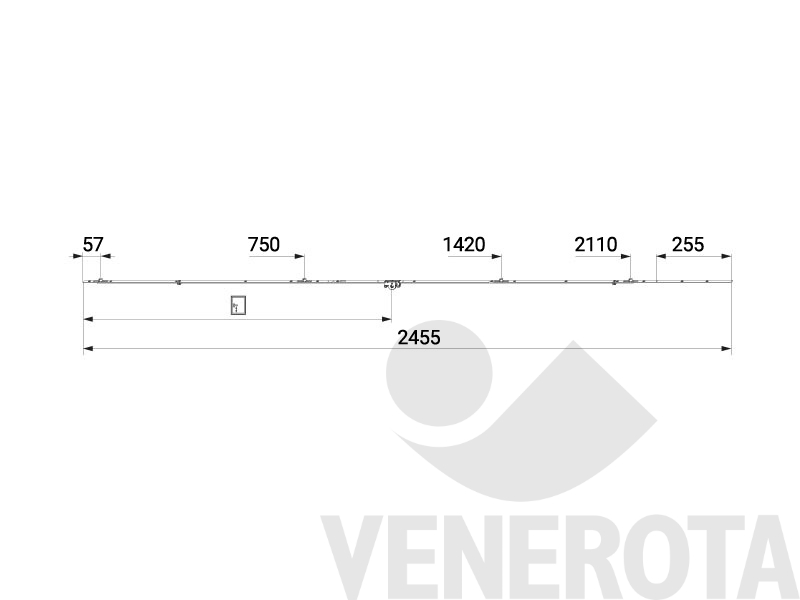 Immagine di Asta rulli fix Multi Matic argento Maico