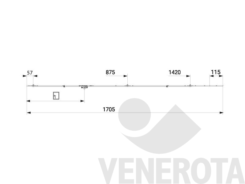 Immagine di Asta rulli fix Multi Matic argento Maico