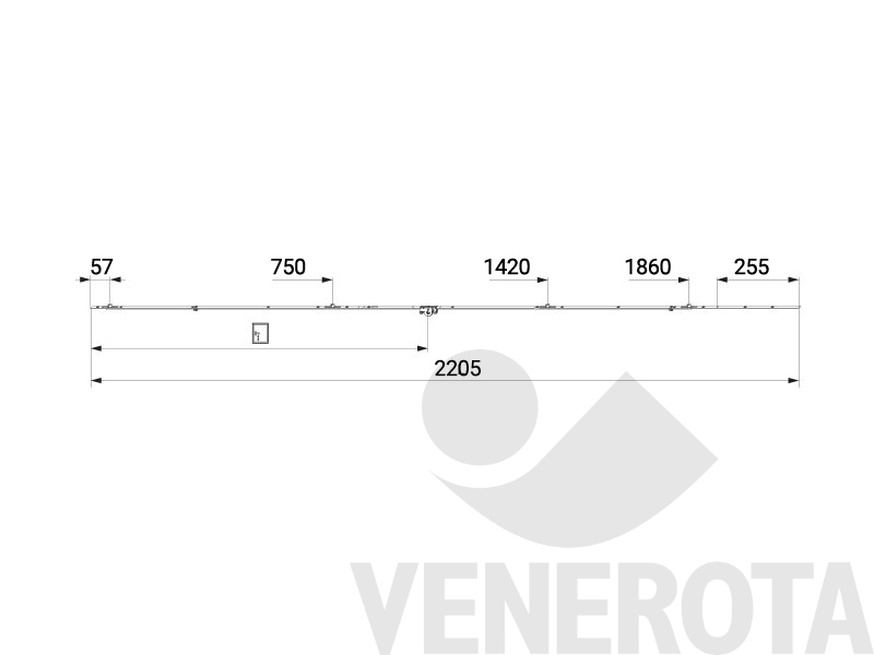 Immagine di Asta rulli fix Multi Matic argento Maico