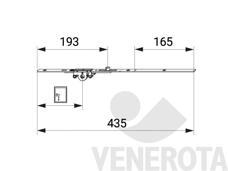 Immagine di Asta rulli fix Multi Matic argento Maico