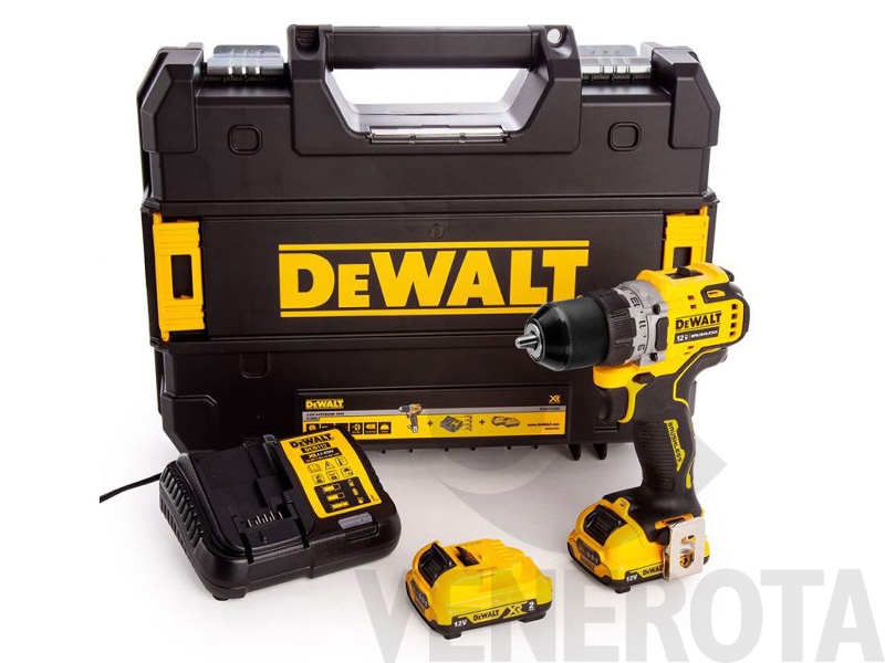 Trapano avvitatore con percussione XR 12V DeWalt DCD706D2-QW