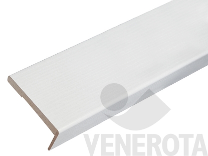 Immagine di Coprifilo laminatino bianco MATRIX 85x10 mm con aletta maggiorata 40 mm Idoor