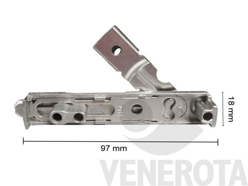 Immagine di Catenaccio cava ferramenta in acciaio Roto 305638