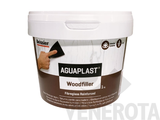 Immagine di Stucco in polvere per legno Aguaplast Woodfiller - 1 kg Beissier