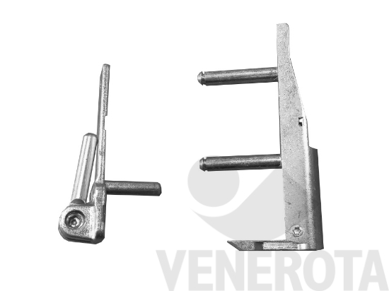 Immagine di Supporto cerniera per serramento aria 4 battuta 15/18, aria 12 battuta 18/20 Argento Maico 10915