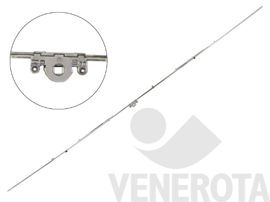 Immagine di Asta rulli variabile con forbice a ribalta premontata Multi Matic 2.200 E=15 con 3 funghi argento Maico 206271