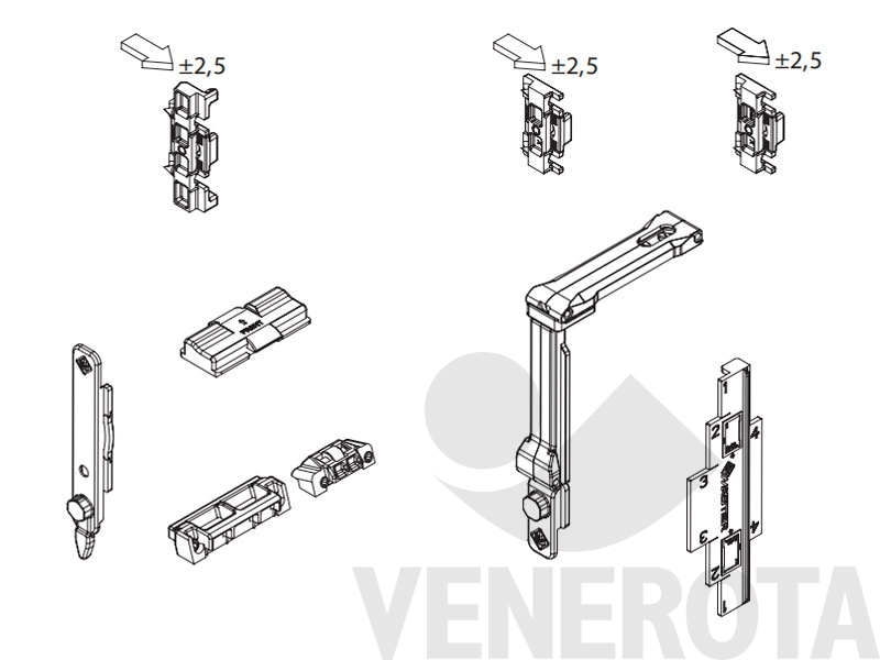 Immagine di Kit base chiusure Ween 110 Master Italy 3320F.3