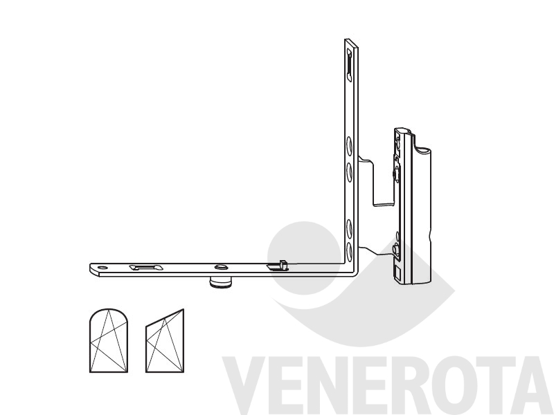 Immagine di Cerniera angolare NT E5 per Arco Roto