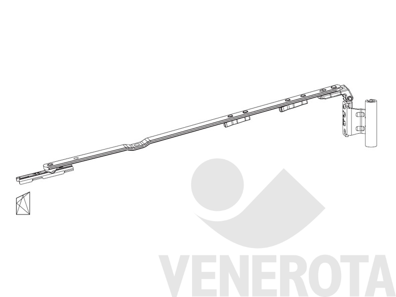 Immagine di Nx Braccio Articolazione T 350 Finestra a Trapezio 12/18-13 Roto