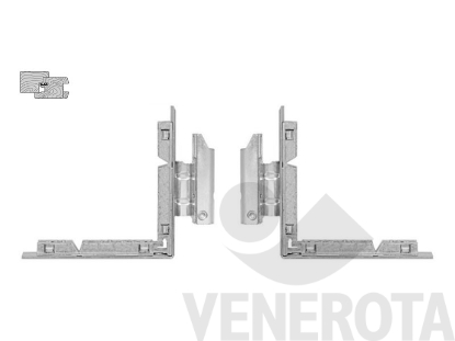 Immagine di Squadra angolare per traverso in alluminio con spessore compensatore AGB