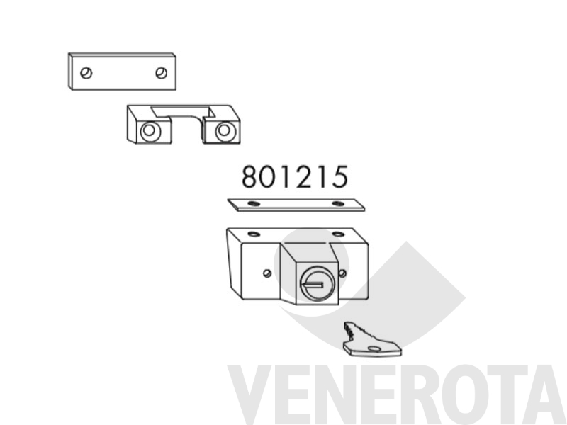 Immagine di Chiusura a chiave con chiave 2W145 TS Siegenia Aubi ZMDS0040-011010